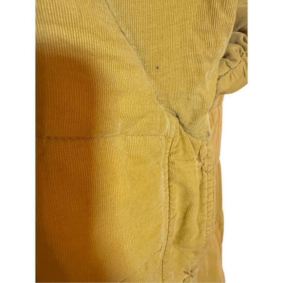 Anthropologie Pilcro and the Letterpress Puffy Quilted Mustard Yellow Vest Zip-u - Picture 7 of 12